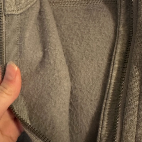 Lululemon Heathered Core Medium Grey Oversised Halfzip Hoodie - Picture 3 of 5
